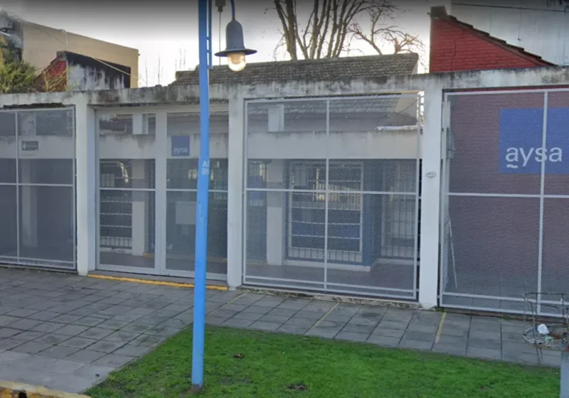 oficina de AySA en Escobar