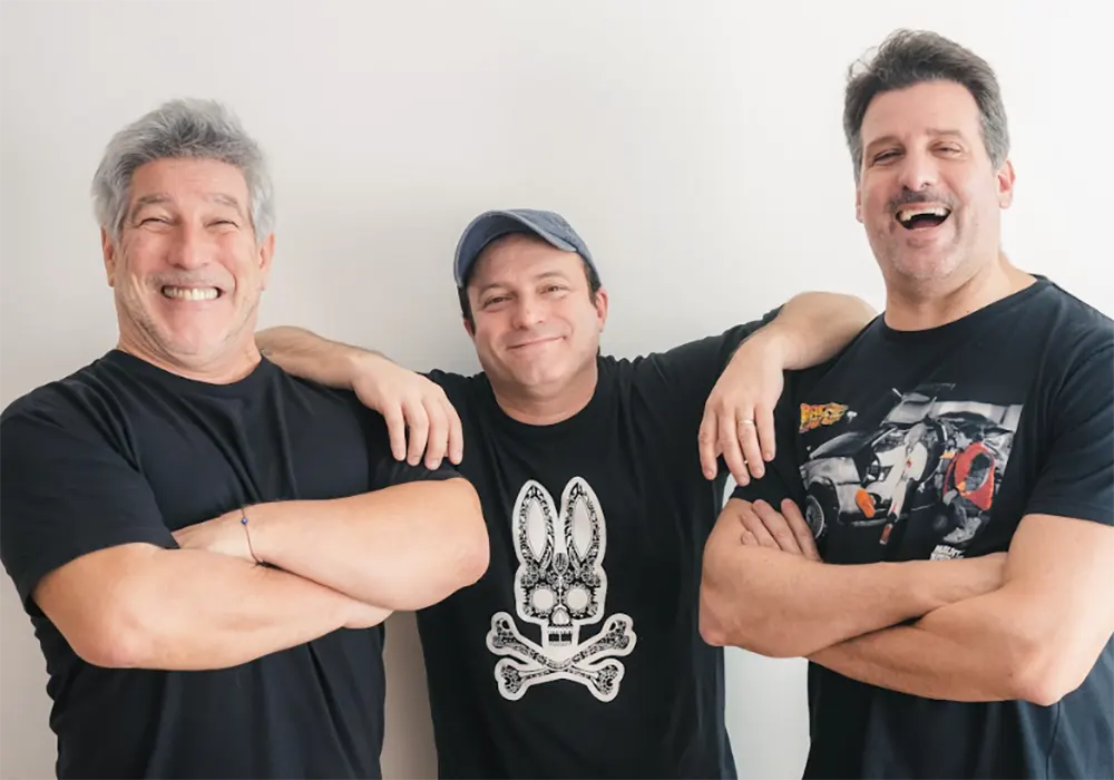 pachu peña junto a jose maria listorti y sebastian almada. Los comediantes darán un show en el seminari