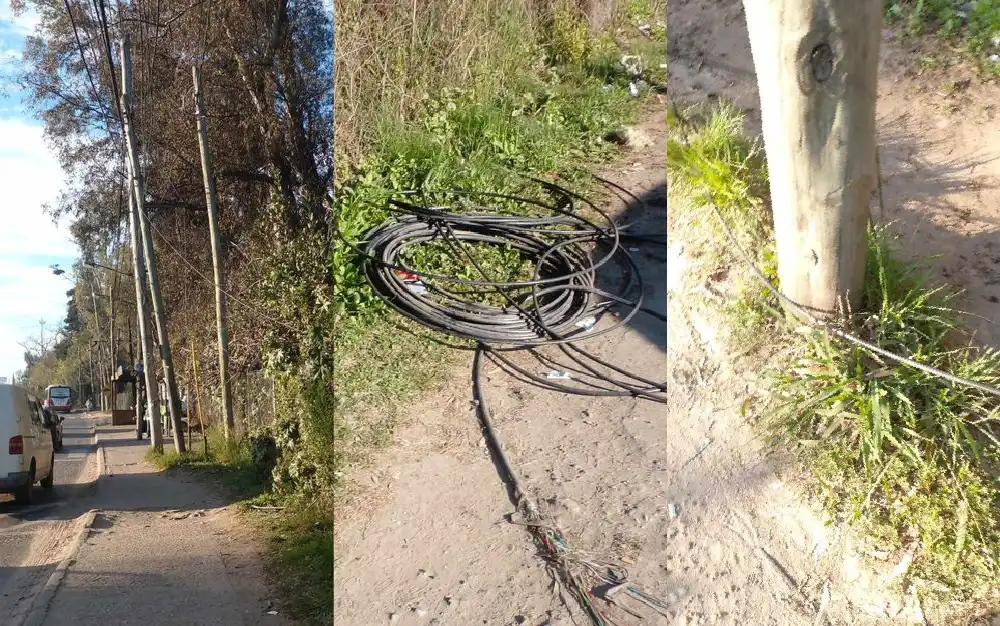 Reclamo por cables tirados y residuos en la entrada de Maschwitz