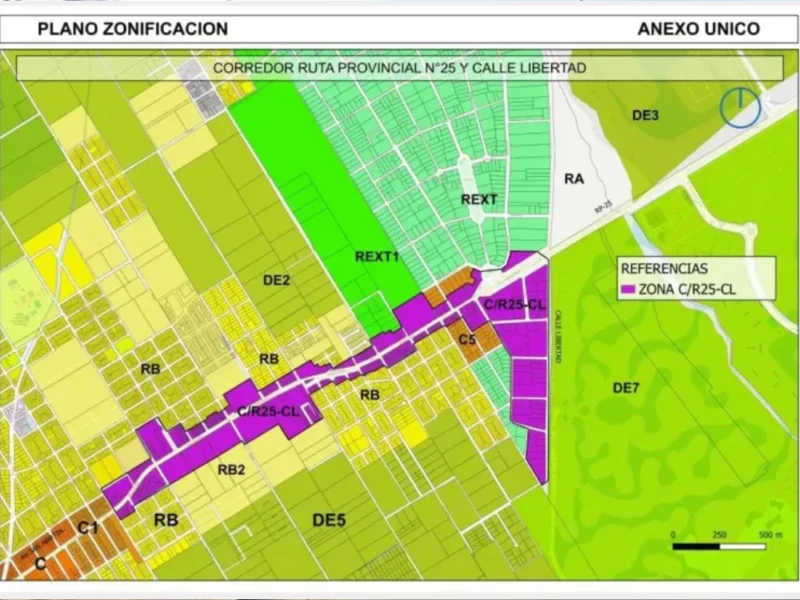 El área afectada de la avenida San Martín va entre la calle Hernández y la avenida Libertad.