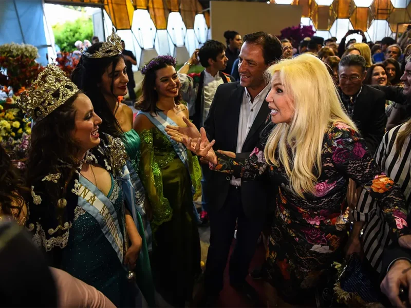 Susana Giménez en su anterior visita a la Fiesta de la Flor