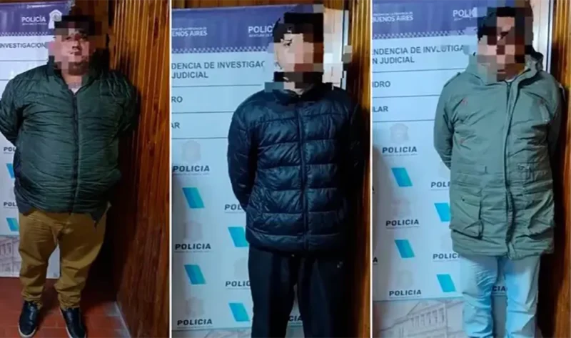 los tres detenidos por las estafas: el dueño de la empresa de mudanzas, su hermano y un empleado