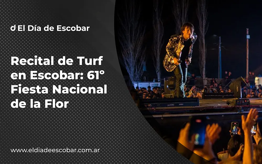 Turf se presentó en Escobar y llenó de rock la 61º Fiesta Nacional de la Flor