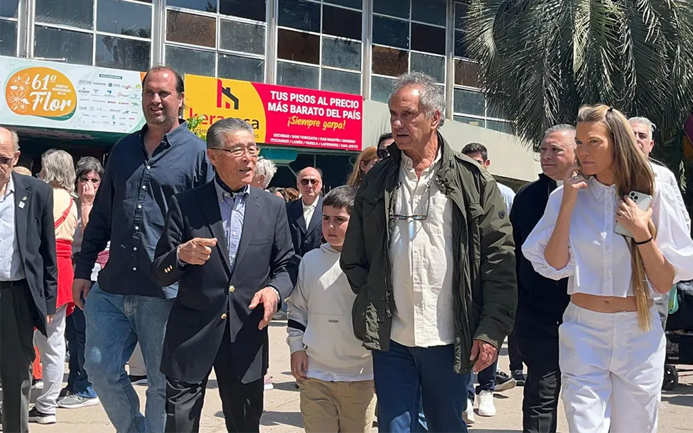 Daniel Scioli esperó hasta el último día para visitar la 61º Fiesta de la Flor
