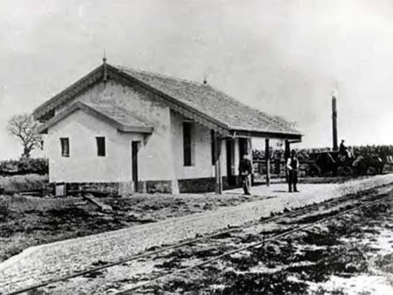 la estación de escobar en 1876