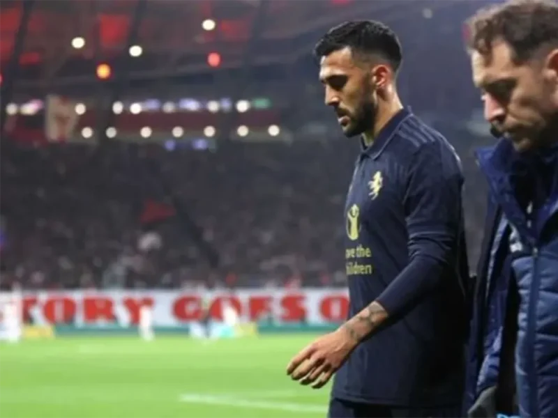 Nicolás González se retira lesionado