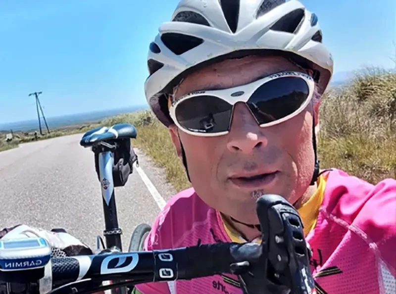Lucas Javier Correa, el ciclista atropellado por el camión