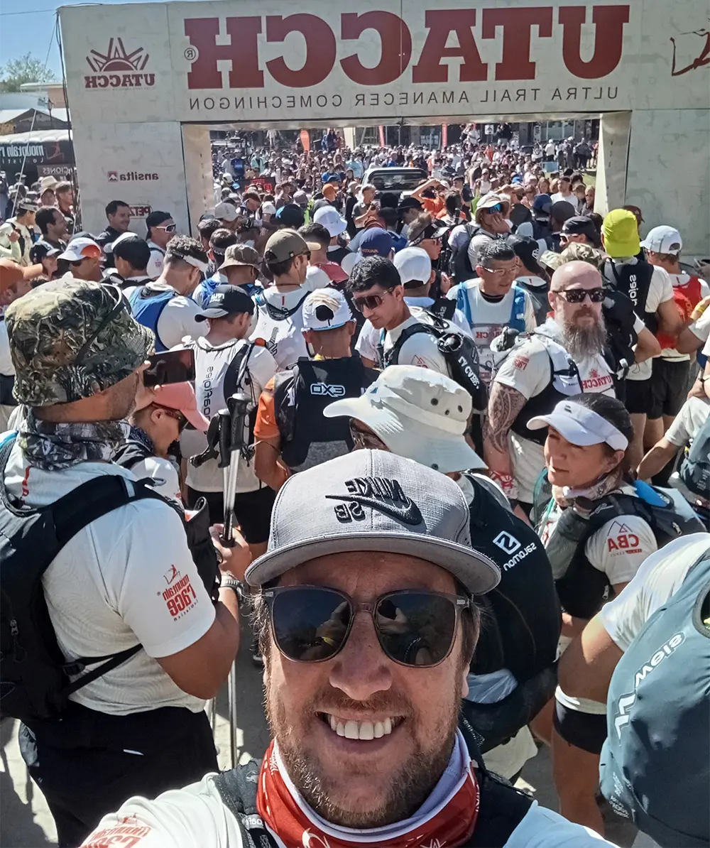 Sebastián Jonsson la largada del Ultra Trail de Córdoba