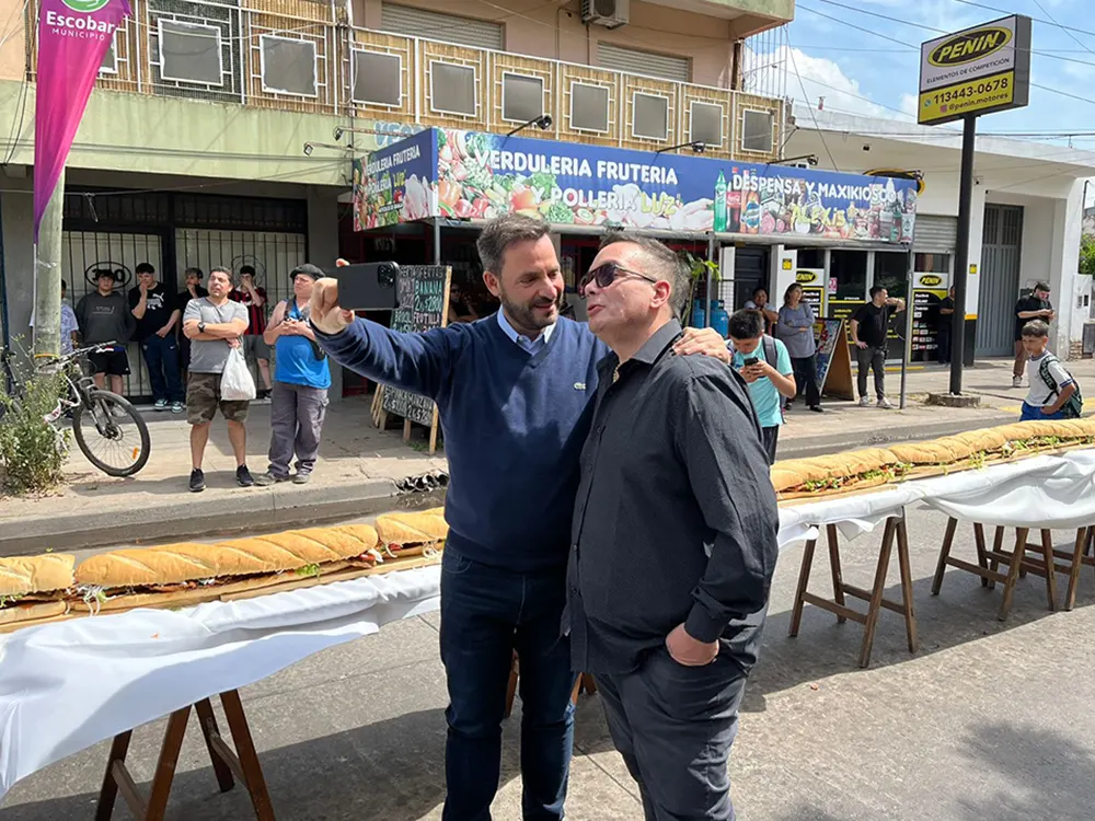 Ariel Sujarchuk junto a Lucas Deonato
