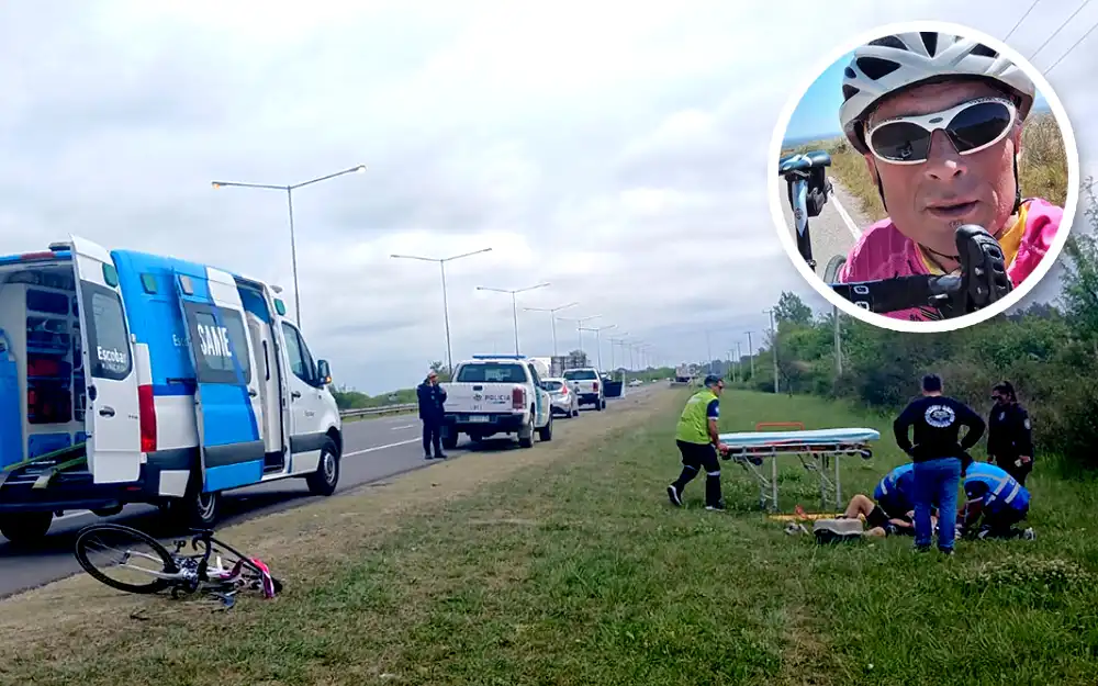 Trágico desenlace: murió el ciclista atropellado por un camión en Loma Verde