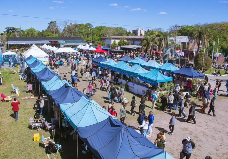 feria de artesanos y emprendedores de la fiesta de la flor