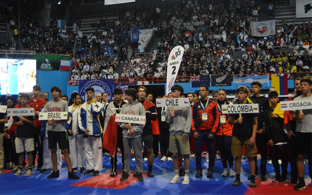 Escobar obtuvo nueve medallas en la Copa del Mundo de Taekwondo ITF