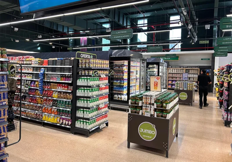 interior del nuevo local de Jumbo en Villa Nueva