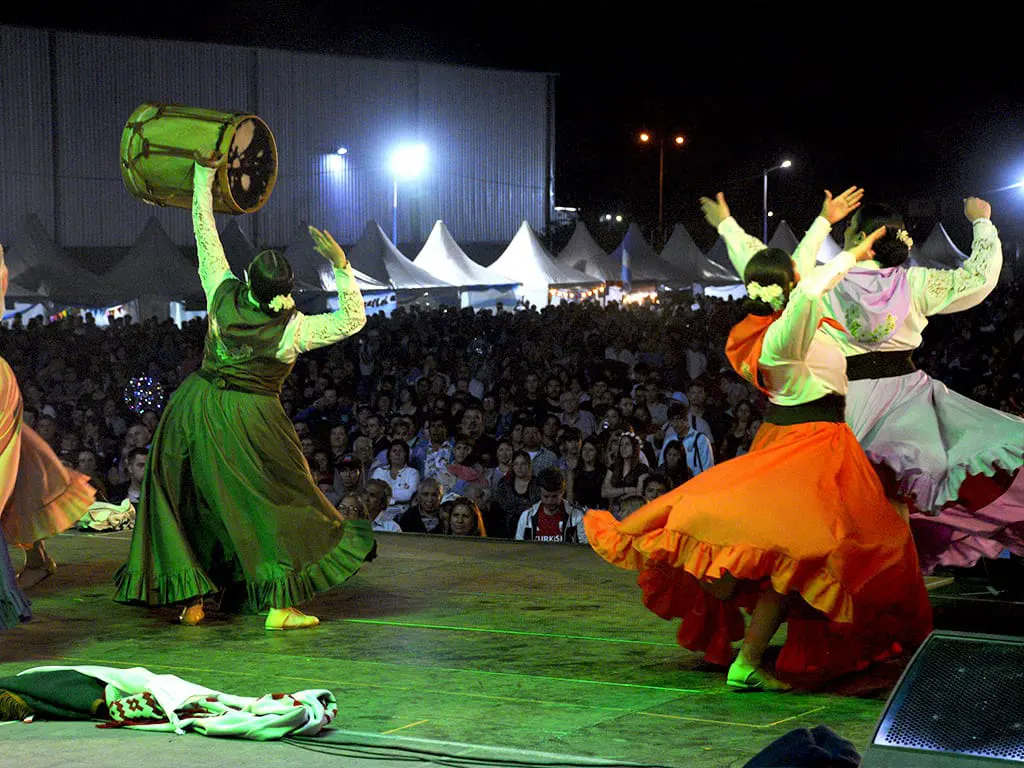 Artistas en el escenario durante la última edición del festival Raíces Provincianas