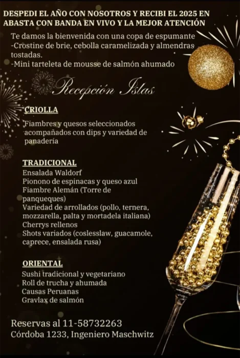 Carta del evento White Party en Abasta