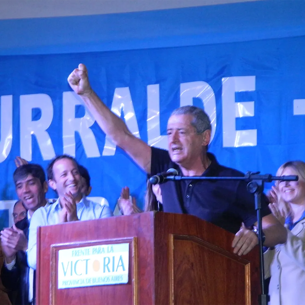 Jorge Landau en un acto del PJ en 2013