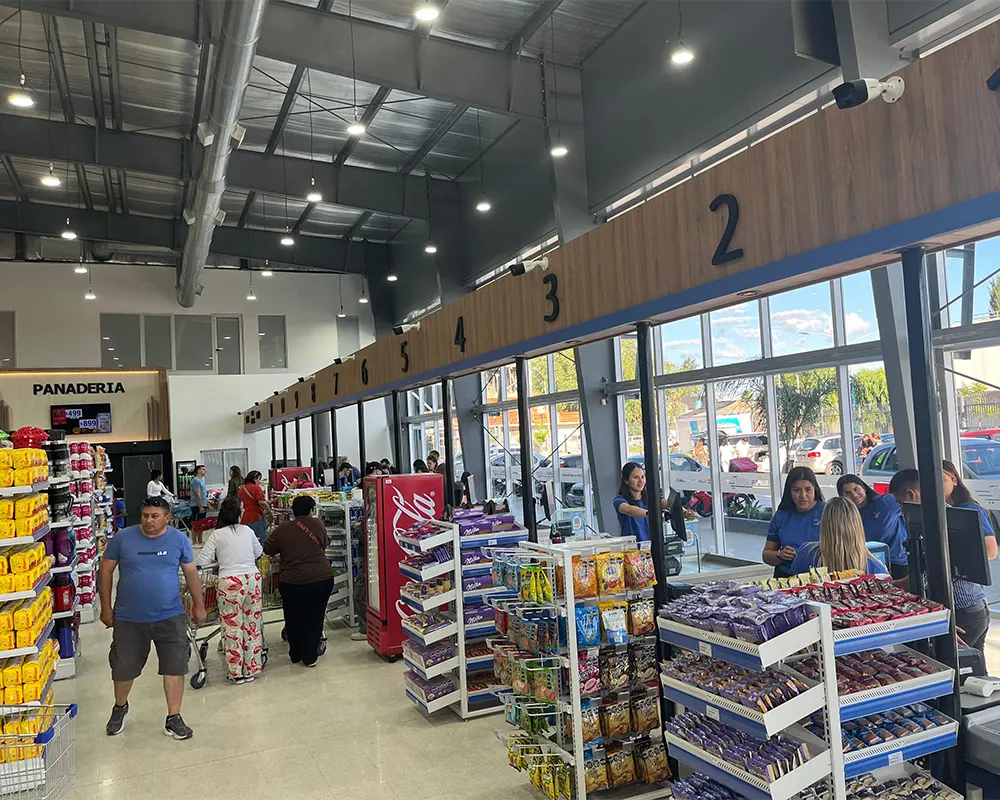 línea de cajas de Super 2000