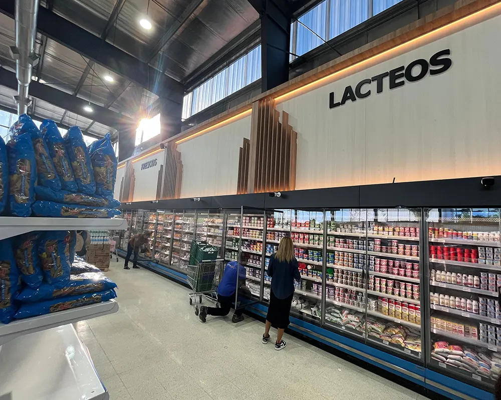 sector de lácteos del supermercado