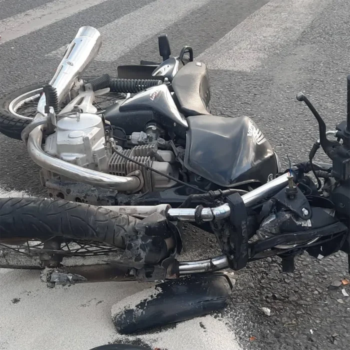 moto chocada en accidente matheu