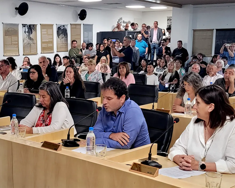 concejal Leandro Goroyesky, del PRO, autor del proyecto del bingo, en uso de la palabra