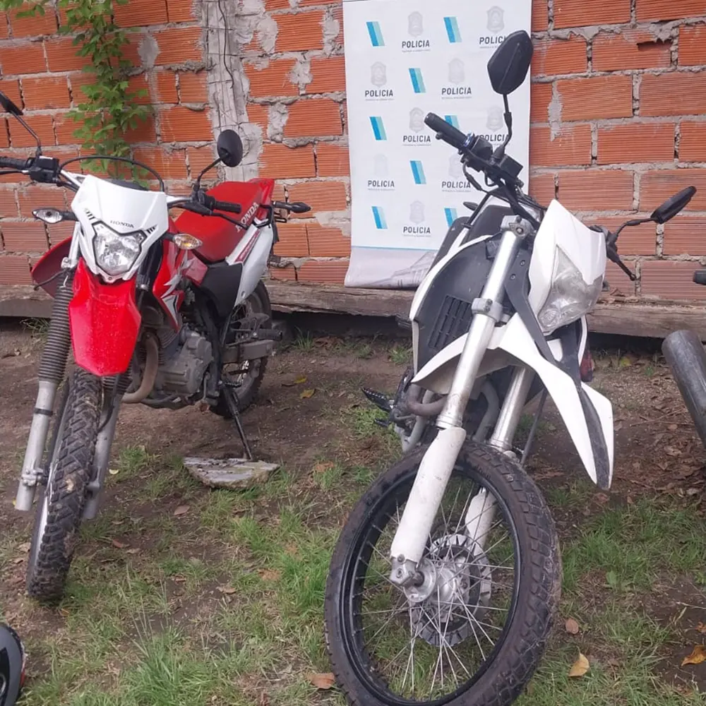 las motos sustraidas del domicilio de la familia en garin