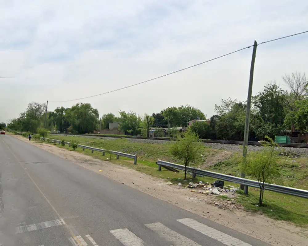 ruta 9 vieja y vías, a metros de donde el joven fue arrollado por el tren