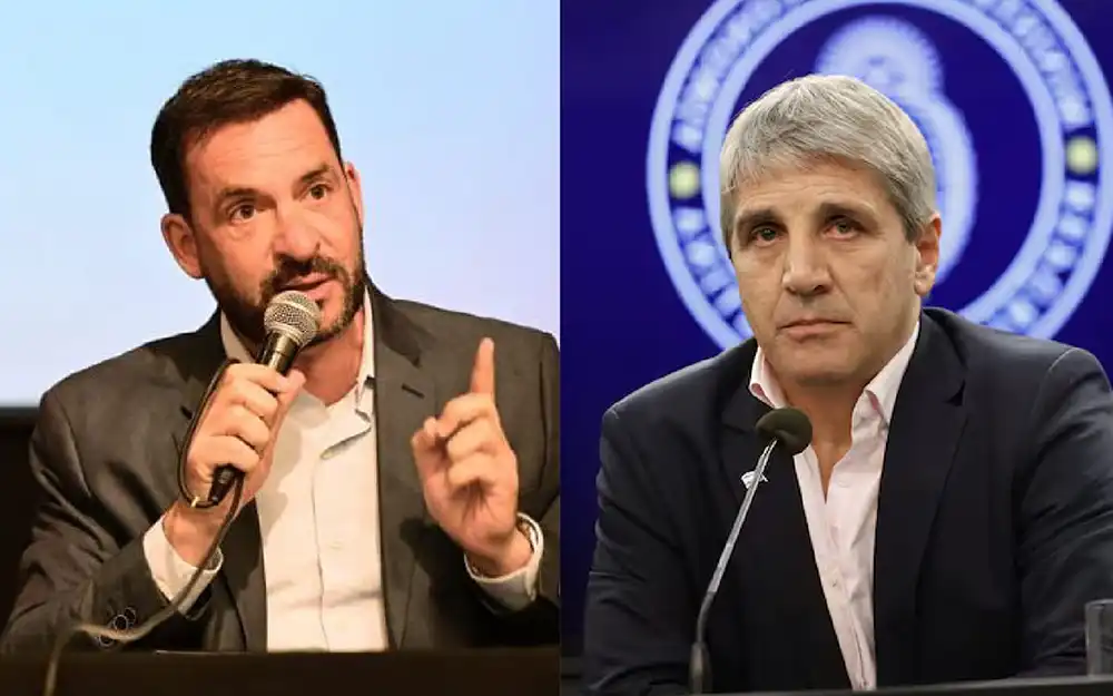 Sujarchuk cruzó a Luis Caputo: “El acento de matón de barrio te sale mal”