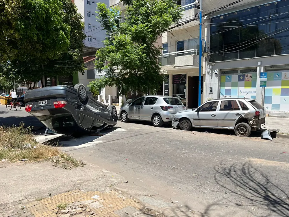 accidente vuelco de vehiculo