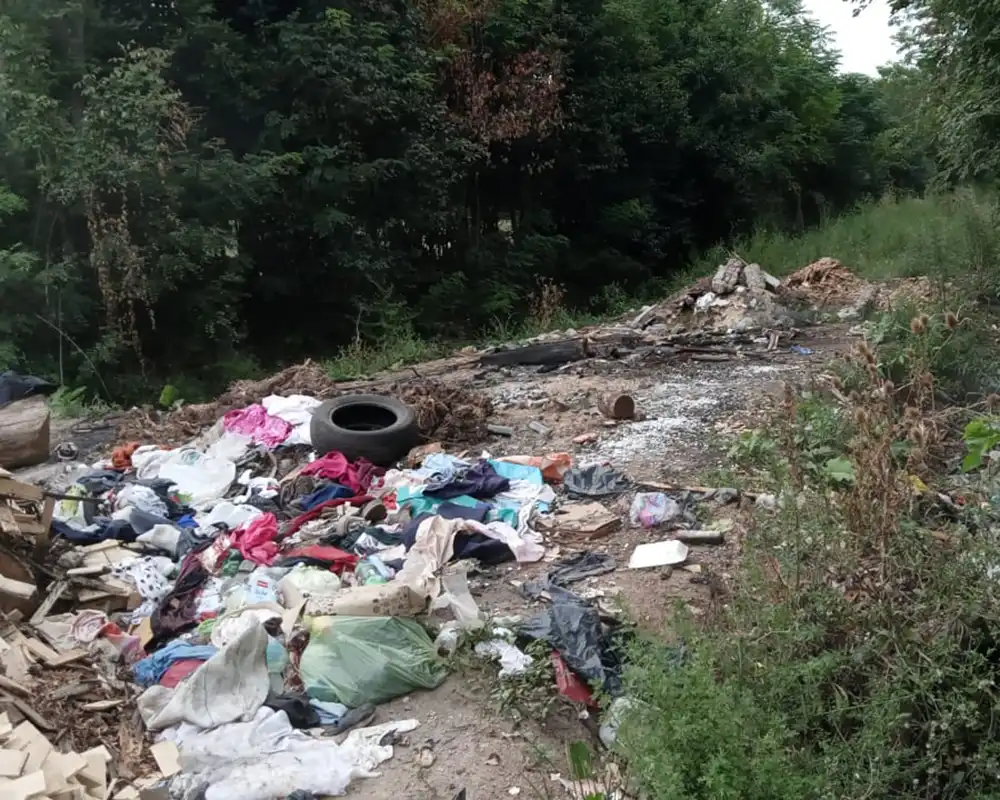 basural en la calle Hornero