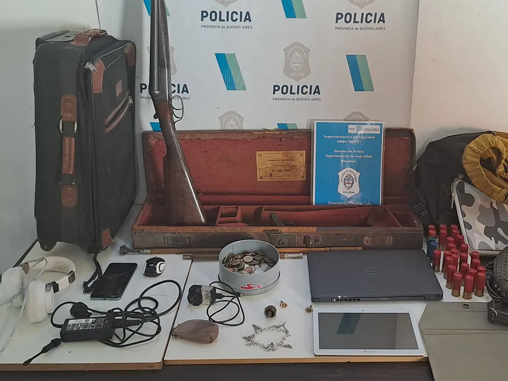El botín que sustrajo el ex convicto