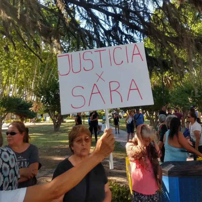 cartel reclamando justicia por sara