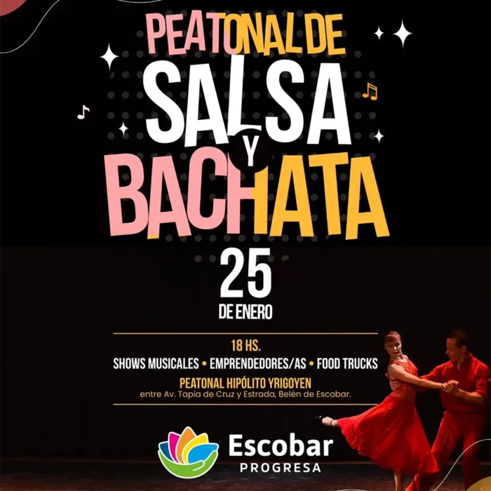 Grilla de la peatonal de salsa y bachata