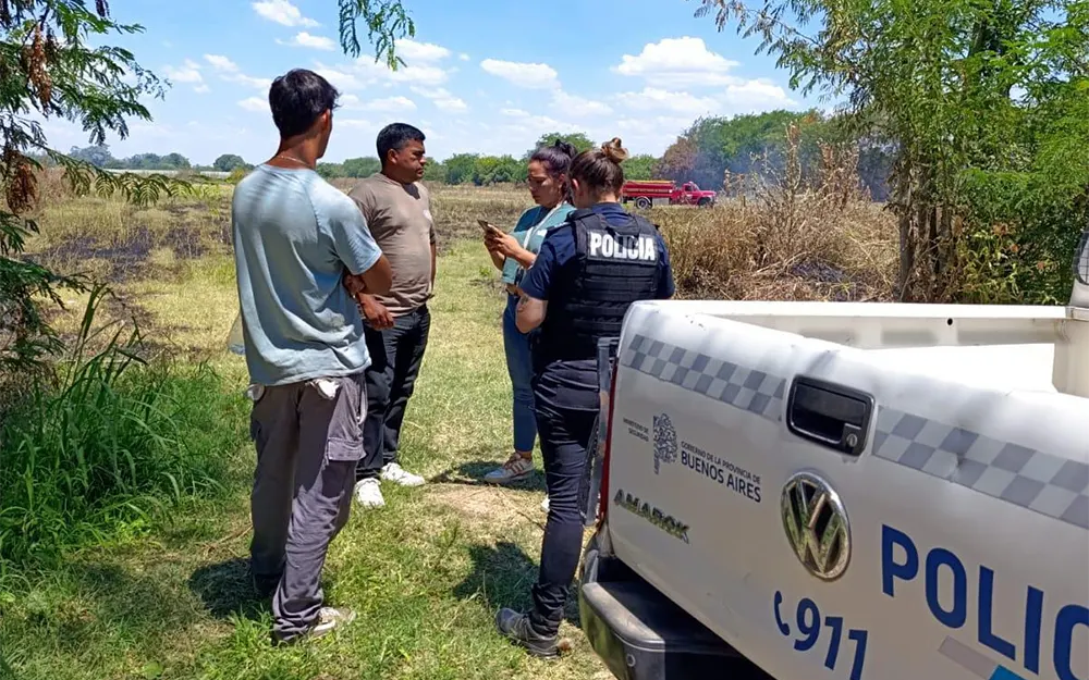 Quema de pastizales en Escobar: denuncian y multan a dos vecinos