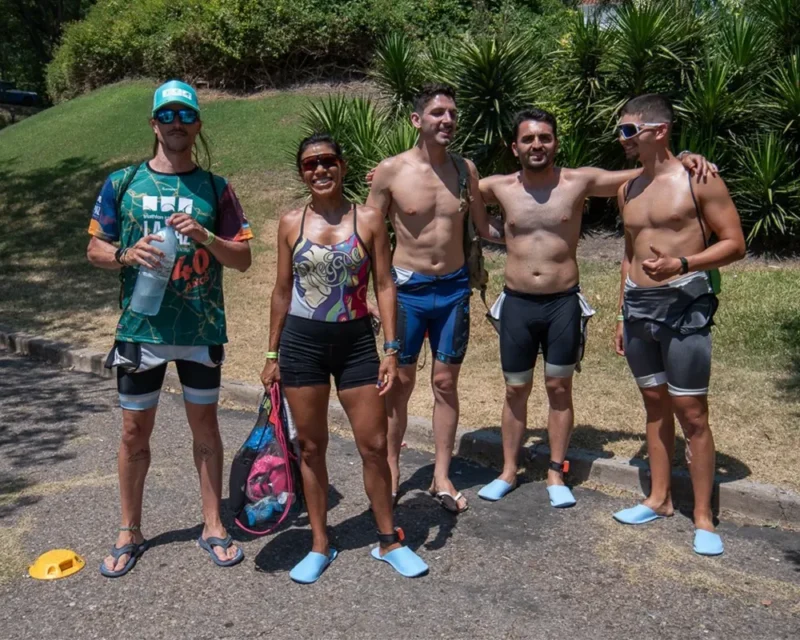 otros triatletas escobarenses en La Paz