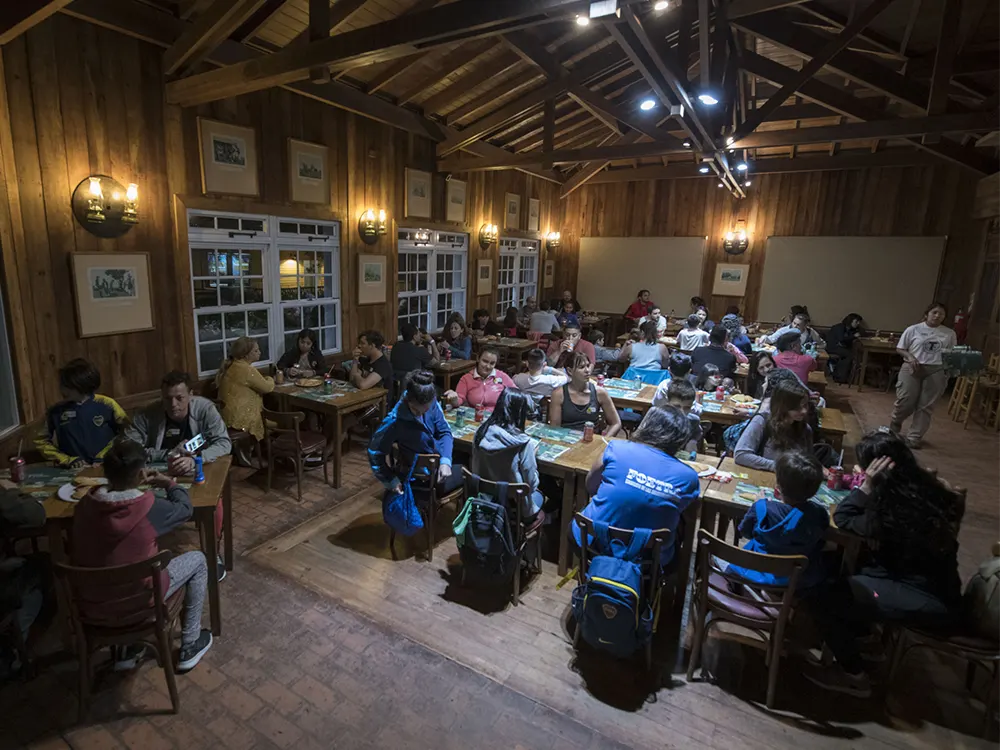 patio de comidas en Temaikèn