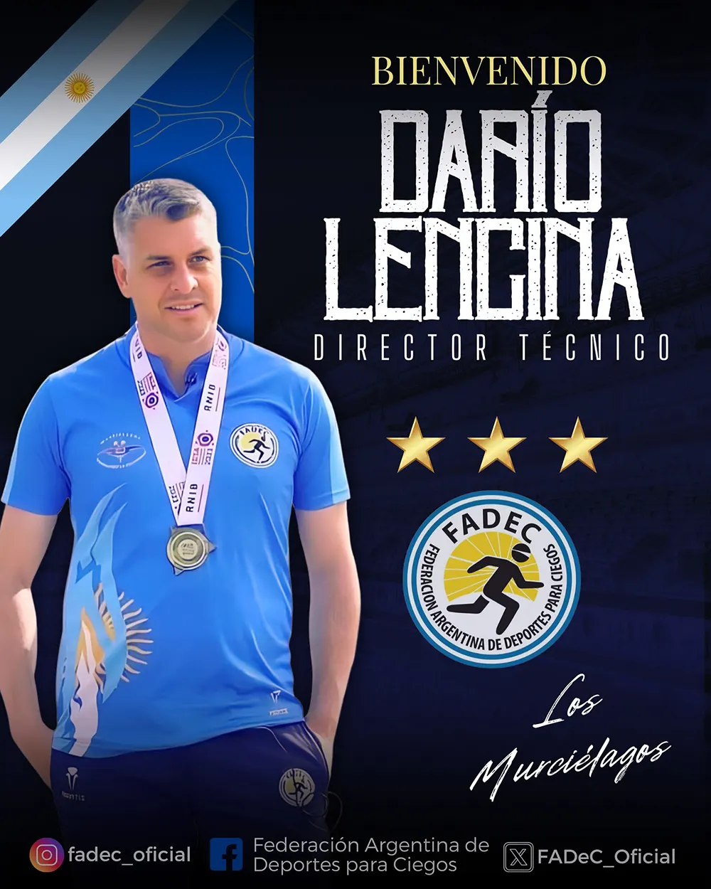 anuncio de la asunci&oacute;n de Dar&iacute;o Lencina como nuevo DT de Los Murci&eacute;lagos