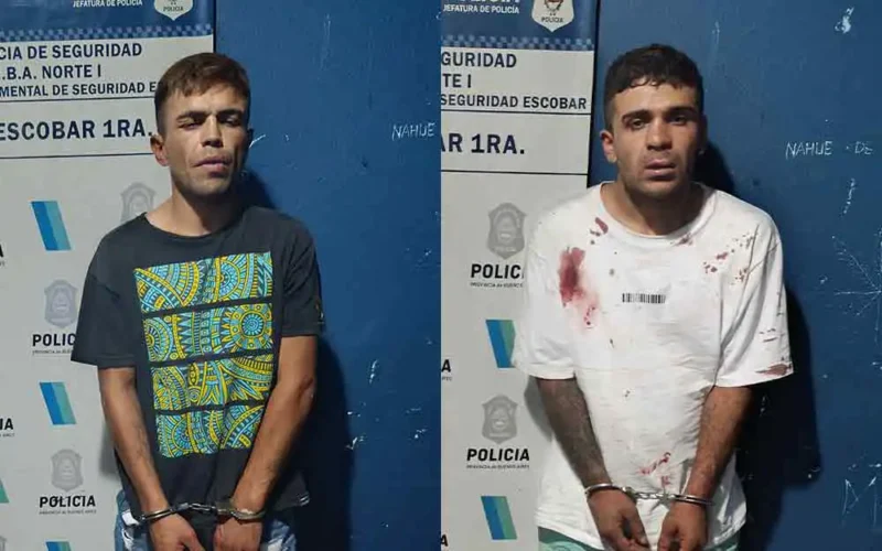 los delincuentes que asaltaron el kiosco