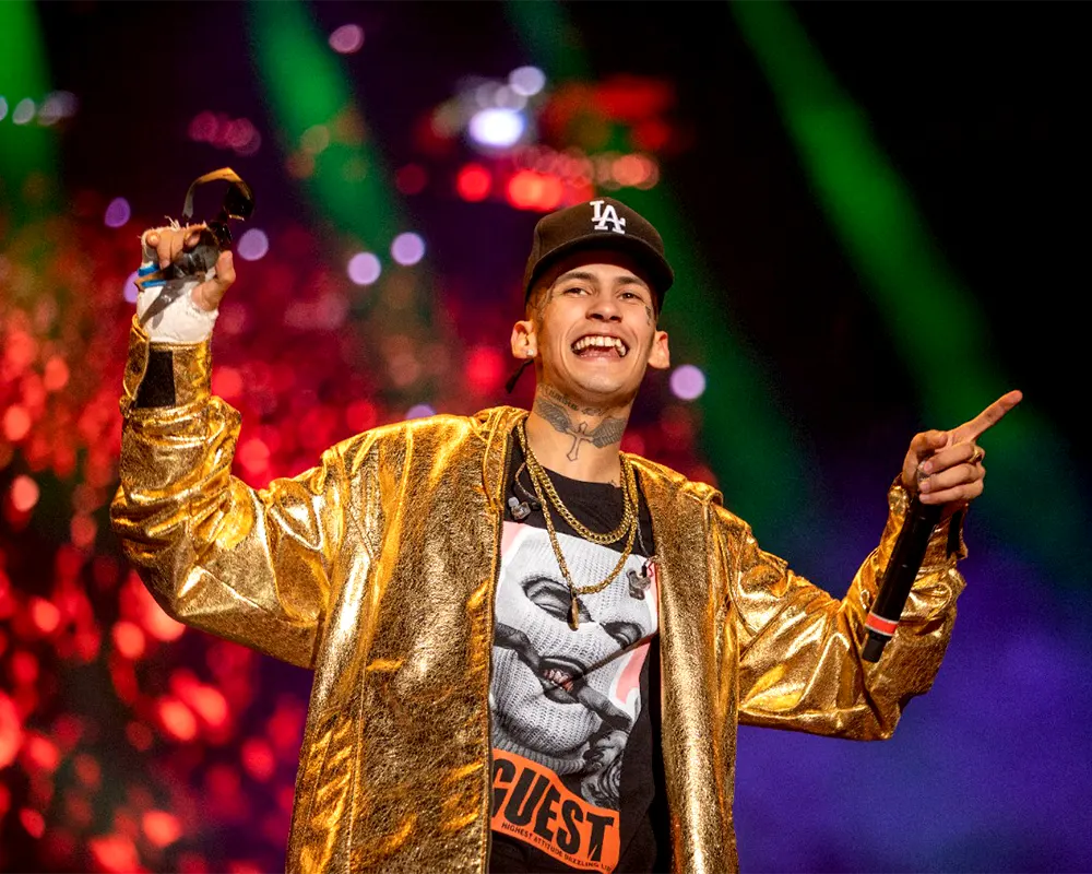 L-Gante en un recital