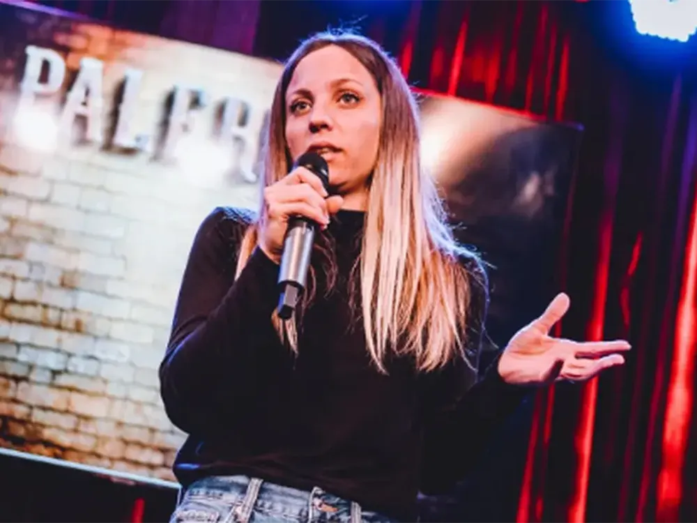 Agustina Aguilar en el escenario