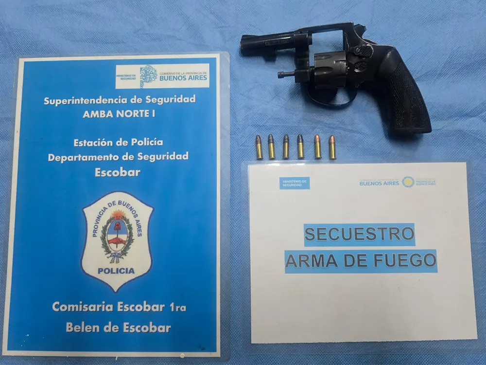 el arma utilizada durante el robo