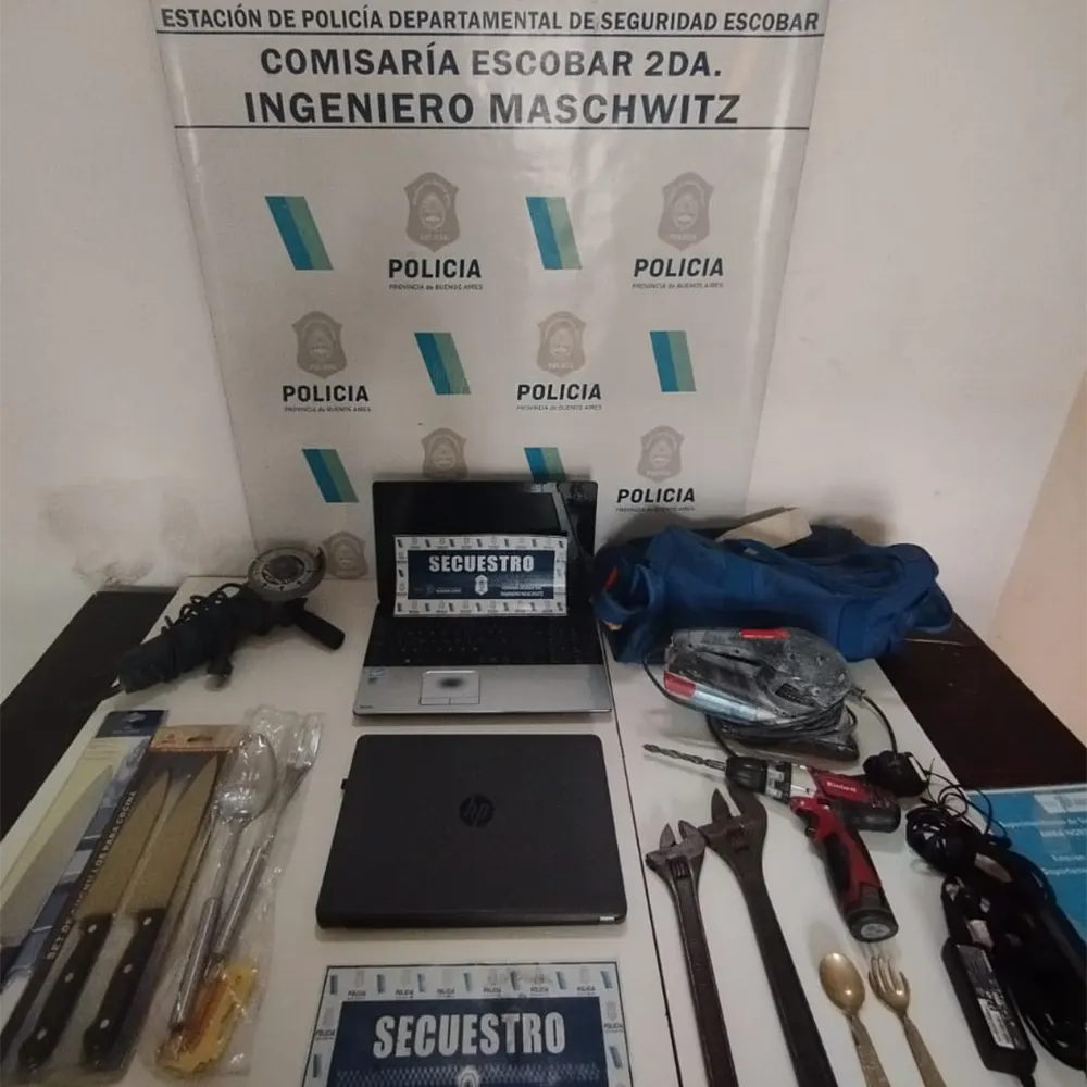 Los elementos sustraídos de la vivienda