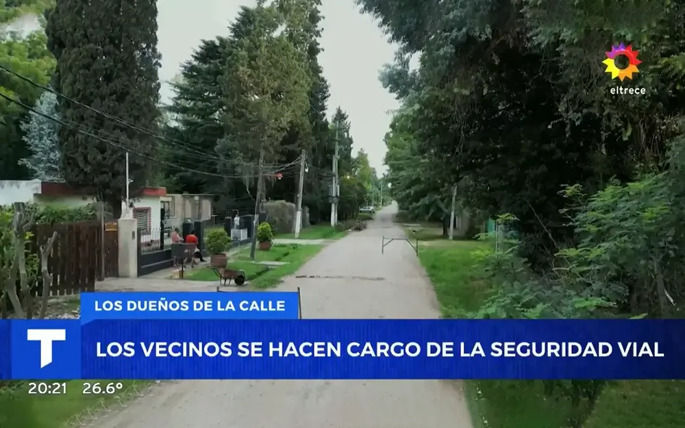 Polémica por un informe de Telenoche sobre una calle de Maschwitz