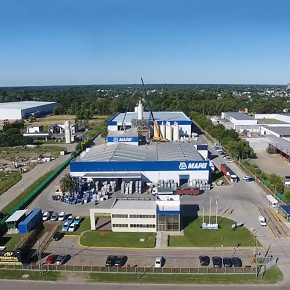vista aerea de la planta mapei en escobar