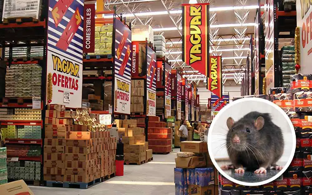 Alarmante invasión de ratas en el mayorista Yaguar de Maschwitz