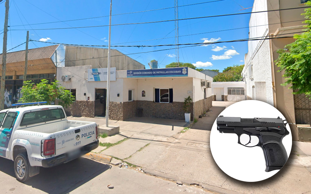 Policía limpiaba su arma y se le escapó un tiro: le impactó en el abdomen