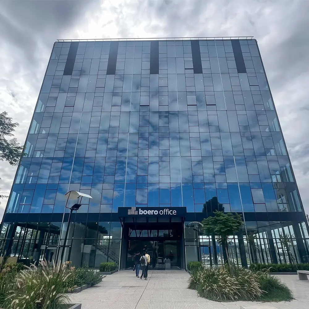 Fachada del polo Judicial de Escobar, donde funciona el Tribunal de Trabajo