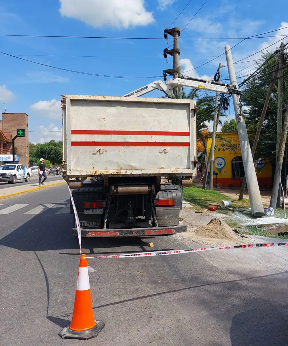 El lugar donde el operario recibió la descarga y murió electrocutado
