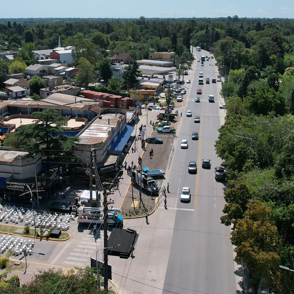 vista aérea de la ruta 26