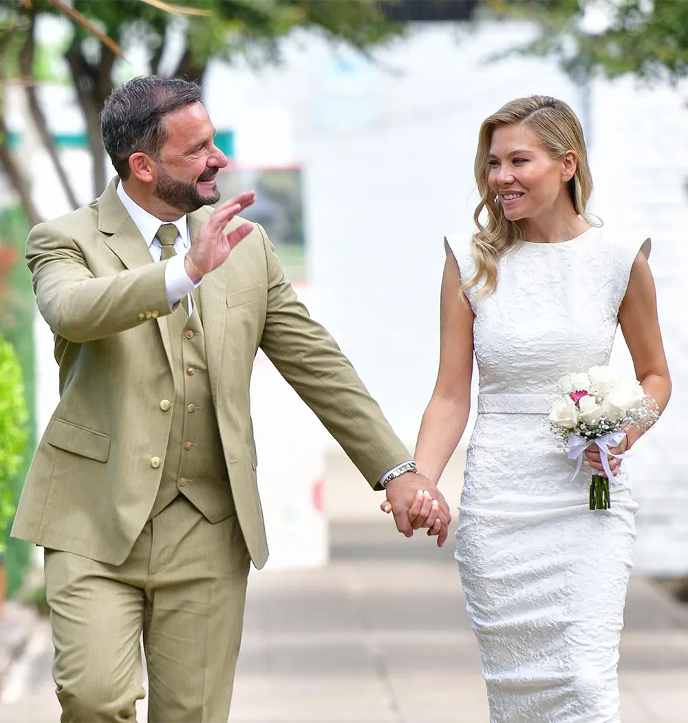 Ariel Sujarchuk y Macarena Lemos, recién casados