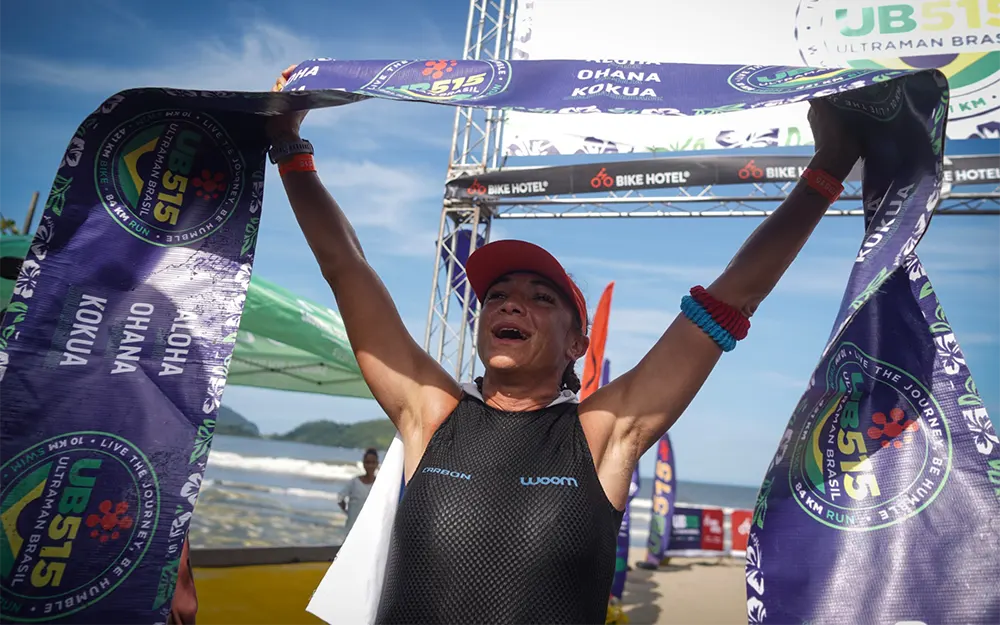 Yanina Minaglia Yanina Minaglia festeja al finalizar la competencia